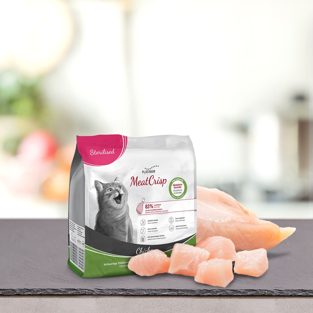 Platinum MeatCrisp Cat - sterilised chicken 400g