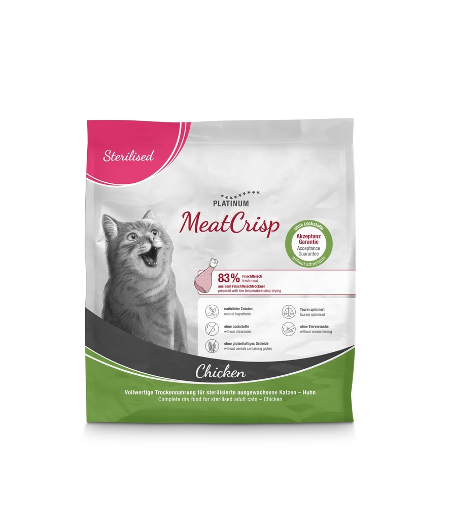 Platinum MeatCrisp Cat - sterilised chicken 400g