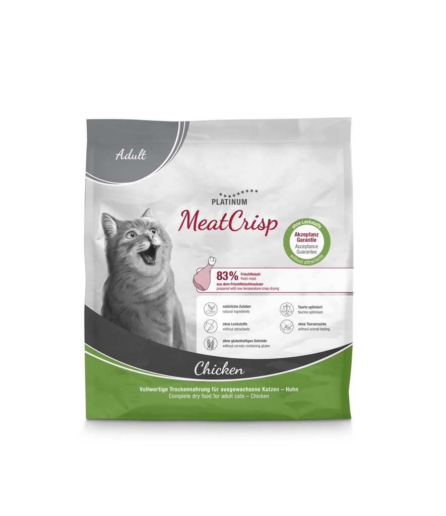 Platinum MeatCrisp Cat - adult chicken 400g