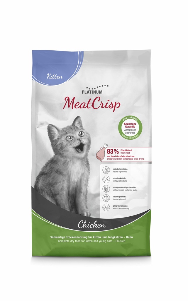 Platinum MeatCrisp Cat - kitten chicken 1,5 kg