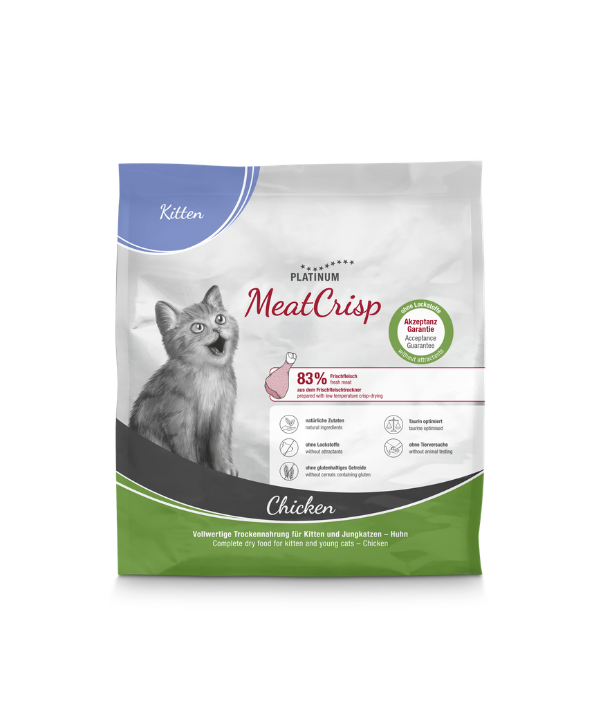 Platinum MeatCrisp Cat - kitten kana 400g
